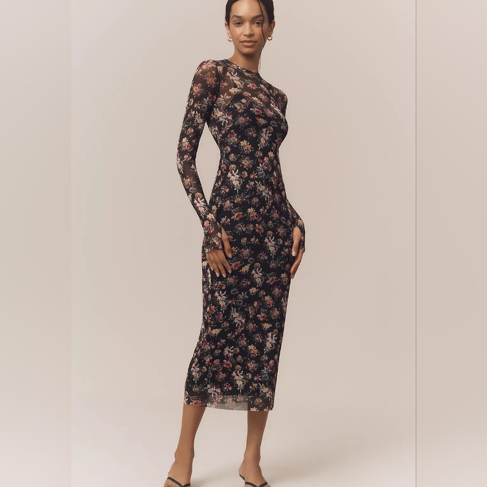 AFRM Ashland Slim Midi Dress